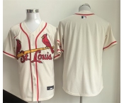 Men's St. Louis Cardinals Blank Cream Limited Stitched Baseball Jersey Men's St. Louis Cardinals Blank Cream Limited Stitched Baseball Jersey