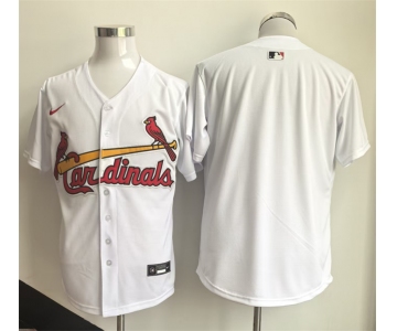 Men's St. Louis Cardinals Blank White Home Limited Stitched Baseball Jersey