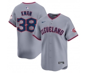 Men's Cleveland Guardians #38 Steven Kwan Gray 2025 Alternate Limited Stitched Baseball Jersey
