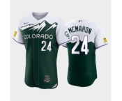 Men's Colorado Rockies #24 Ryan McMahon 2022 Green City Connect Flex Base Stitched Jersey