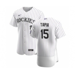 Men's Nike Colorado Rockies #15 Raimel Tapia White Home 2020 Authentic Player Baseball Jersey