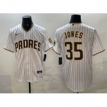 Men San Diego Padres #35 Randy Jones White Cool Base Stitched Baseball Jersey