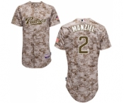 Men's Majestic San Diego Padres #2 Johnny Manziel Replica Camo Alternate 2 Cool Base MLB Jersey Men's Majestic San Diego Padres #2 Johnny Manziel Replica Camo Alternate 2 Cool Base MLB Jersey