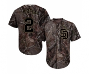 Men's Majestic San Diego Padres #2 Jose Pirela Authentic Camo Realtree Collection Flex Base MLB Jersey Men's Majestic San Diego Padres #2 Jose Pirela Authentic Camo Realtree Collection Flex Base MLB Jersey