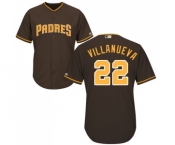 Men's Majestic San Diego Padres #22 Christian Villanueva Replica Brown Alternate Cool Base MLB Jersey Men's Majestic San Diego Padres #22 Christian Villanueva Replica Brown Alternate Cool Base MLB Jersey