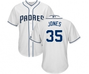 Men's Majestic San Diego Padres #35 Randy Jones Replica White Home Cool Base MLB Jersey Men's Majestic San Diego Padres #35 Randy Jones Replica White Home Cool Base MLB Jersey