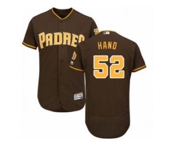 Men's Majestic San Diego Padres #52 Brad Hand Brown Flexbase Authentic Collection MLB Jersey