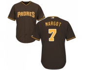 Men's Majestic San Diego Padres #7 Manuel Margot Replica Brown Alternate Cool Base MLB Jersey Men's Majestic San Diego Padres #7 Manuel Margot Replica Brown Alternate Cool Base MLB Jersey