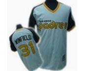 Men's Mitchell and Ness San Diego Padres #31 Dave Winfield Replica White Throwback MLB Jersey Men's Mitchell and Ness San Diego Padres #31 Dave Winfield Replica White Throwback MLB Jersey