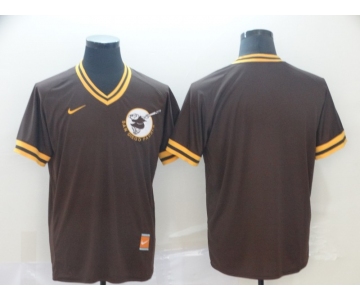 Men's Nike Diego Padres Blank Brown Throwback MLB Jersey
