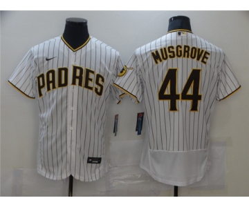Men's Nike San Diego Padres #44 Joe Musgrove White Collection Baseball Player Jersey
