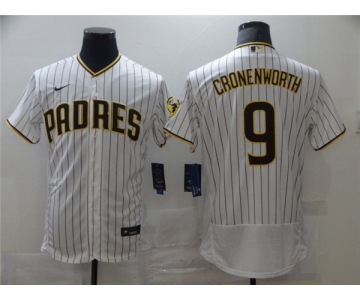 Men's Nike San Diego Padres #9 Jake Cronenworth White 2021 Road Player Jersey