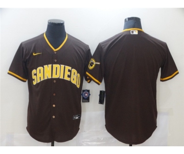Men's Nike San Diego Padres Blank Replica Brown Alternate Cool Base Baseball Player Jersey