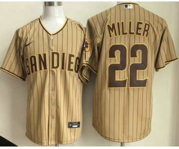 Men's San Diego Padres #22 Mason Miller Khaki Limited Jersey