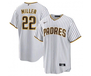 Men's San Diego Padres #22 Mason Miller White Cool Base Stitched Baseball Jersey