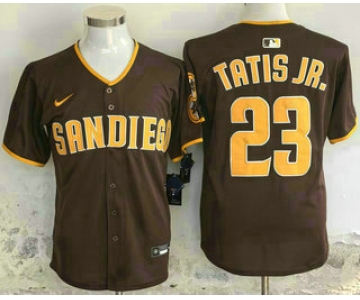 Men's San Diego Padres #23 Fernando Tatis Jr Brown Limited Stitched Jersey