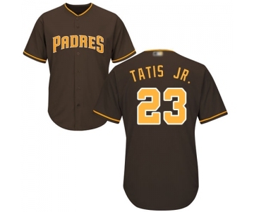 Men's San Diego Padres #23 Fernando Tatis Jr. Replica Brown Alternate Cool Base Baseball Jersey