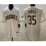 Men's San Diego Padres #35 Randy Jones White Cool Base Jersey