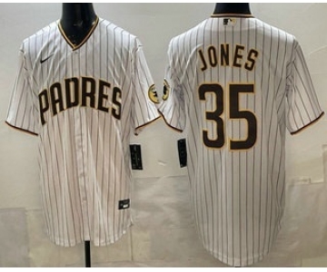 Men's San Diego Padres #35 Randy Jones White Cool Base Jersey