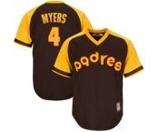 Men's San Diego Padres #4 Wil Myers Replica Brown Alternate Cooperstown Cool Base Baseball Jersey Men's San Diego Padres #4 Wil Myers Replica Brown Alternate Cooperstown Cool Base Baseball Jersey