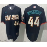Men's San Diego Padres #44 Joe Musgrove Black 2026 City Connect Stadium Jersey1