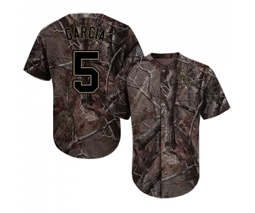 Men's San Diego Padres #5 Greg Garcia Authentic Camo Realtree Collection Flex Base Baseball Jersey