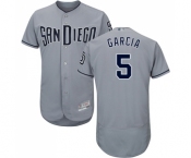 Men's San Diego Padres #5 Greg Garcia Authentic Grey Road Cool Base Baseball Jersey Men's San Diego Padres #5 Greg Garcia Authentic Grey Road Cool Base Baseball Jersey