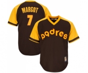 Men's San Diego Padres #7 Manuel Margot Replica Brown Alternate Cooperstown Cool Base Baseball Jersey Men's San Diego Padres #7 Manuel Margot Replica Brown Alternate Cooperstown Cool Base Baseball Jersey