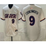 Men's San Diego Padres #9 Jake Cronenworth Cream 2026 City Connect Baseball Jersey Men's San Diego Padres #9 Jake Cronenworth Cream 2026 City Connect Baseball Jersey