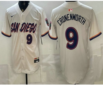 Men's San Diego Padres #9 Jake Cronenworth Cream 2026 City Connect Baseball Jersey