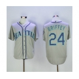 Men Seattle Mariners #24 Ken Griffey Grey New Cool Base2016 Hall Of Fame Patch Stitched Baseball Jersey Men Seattle Mariners #24 Ken Griffey Grey New Cool Base2016 Hall Of Fame Patch Stitched Baseball Jersey