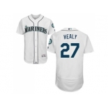 Men Seattle Mariners #27 Ryon Healy White Flexbase Authentic Collection Stitched MLB Jersey Men Seattle Mariners #27 Ryon Healy White Flexbase Authentic Collection Stitched MLB Jersey