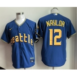Men's Seattle Mariners #12 Josh Naylor Royal 2025 Cool Base Stitched jersey Men's Seattle Mariners #12 Josh Naylor Royal 2025 Cool Base Stitched jersey