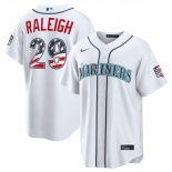 Men's Seattle Mariners #29 Big Dumper White USA 250 Fourth of July Home Stitched Baseball Jersey Men's Seattle Mariners #29 Big Dumper White USA 250 Fourth of July Home Stitched Baseball Jersey