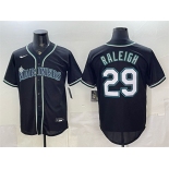 Men's Seattle Mariners #29 Cal Raleigh 2026 Fashion Replica Black Out Stitched Baseball Jersey Men's Seattle Mariners #29 Cal Raleigh 2026 Fashion Replica Black Out Stitched Baseball Jersey