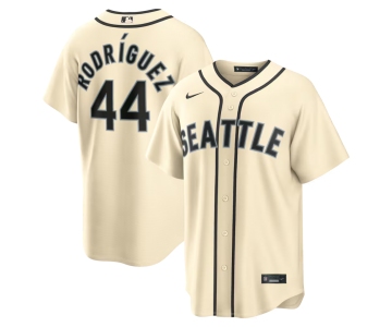 Men's Seattle Mariners #44 Julio Rodríguez Alternate Cream Jersey