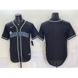 Men's Seattle Mariners Blank 2026 Fashion Replica Black Out Stitched Baseball Jersey Men's Seattle Mariners Blank 2026 Fashion Replica Black Out Stitched Baseball Jersey