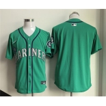 Men's Seattle Mariners Blank Aqua Limited Stitched jersey