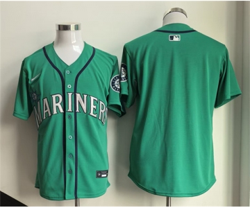 Men's Seattle Mariners Blank Aqua Limited Stitched jersey