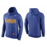 Men's Seattle Mariners Nike Blue Cooperstown Collection Hybrid Pullover Hoodie Men's Seattle Mariners Nike Blue Cooperstown Collection Hybrid Pullover Hoodie
