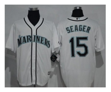 Seattle Mariners #15 Kyle Seager White New Cool Base Stitched MLB Jersey