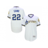 Seattle Mariners #22 Robinson Cano White Flexbase Authentic Collection Cooperstown Stitched Baseball Jersey Seattle Mariners #22 Robinson Cano White Flexbase Authentic Collection Cooperstown Stitched Baseball Jersey