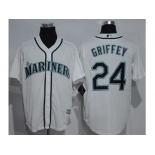 Seattle Mariners #24 Ken Griffey White New Cool Base Stitched MLB Jersey Seattle Mariners #24 Ken Griffey White New Cool Base Stitched MLB Jersey