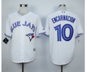 Men Toronto Blue Jays #10 Edwin Encarnacion White 2016 Official Cool Base Jersey Men Toronto Blue Jays #10 Edwin Encarnacion White 2016 Official Cool Base Jersey