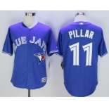 Men Toronto Blue Jays #11 Kevin Pillar Blue 2016 Official Cool Base Jersey Men Toronto Blue Jays #11 Kevin Pillar Blue 2016 Official Cool Base Jersey