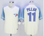 Men Toronto Blue Jays #11 Kevin Pillar Cream Blue Exclusive 2016 Official Cool Base Jersey Men Toronto Blue Jays #11 Kevin Pillar Cream Blue Exclusive 2016 Official Cool Base Jersey