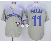 Men Toronto Blue Jays #11 Kevin Pillar Gray 2016 Official Cool Base Jersey Men Toronto Blue Jays #11 Kevin Pillar Gray 2016 Official Cool Base Jersey