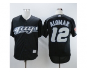 Men Toronto Blue Jays #12 Roberto Alomar Black 2008 Turn Back The Clock Stitched MLB Jersey Men Toronto Blue Jays #12 Roberto Alomar Black 2008 Turn Back The Clock Stitched MLB Jersey