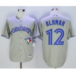Men Toronto Blue Jays #12 Roberto Alomar Grey 2016 Official Cool Base Jersey