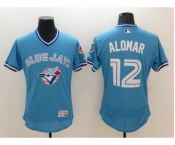 Men Toronto Blue Jays #12 Roberto Alomar Majestic Blue Flexbase Authentic Collection Cooperstown Player Jersey Men Toronto Blue Jays #12 Roberto Alomar Majestic Blue Flexbase Authentic Collection Cooperstown Player Jersey
